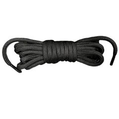 Шнурок паракордовий для берців чорний 1,3 м. (пара)